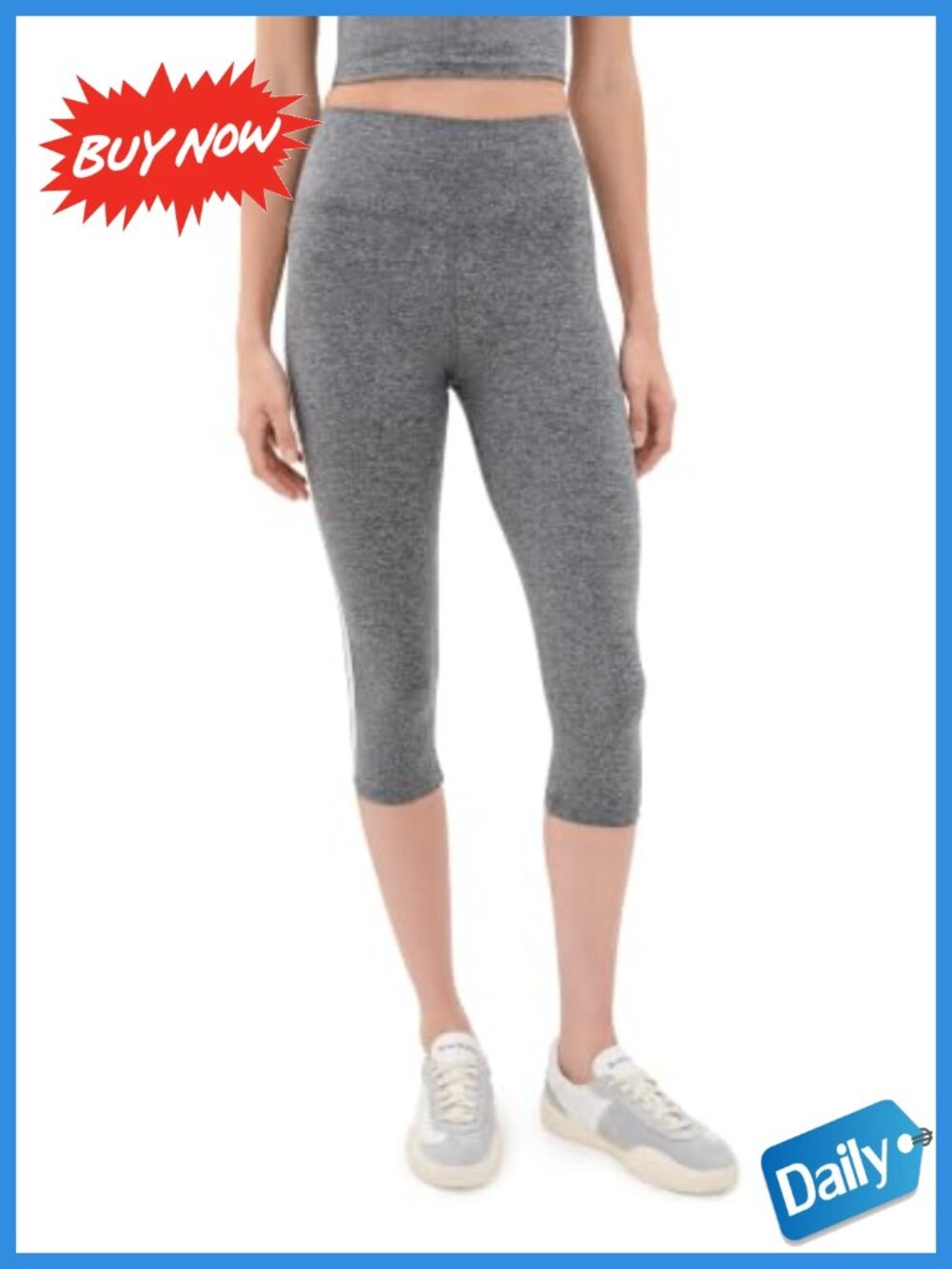 STRUT THIS Women's The Gigi Capri Leggings High Rise Solid Stretch Yoga